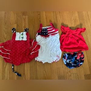 Red, White, & Blue baby bundle